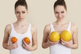 aumento de senos con frutas