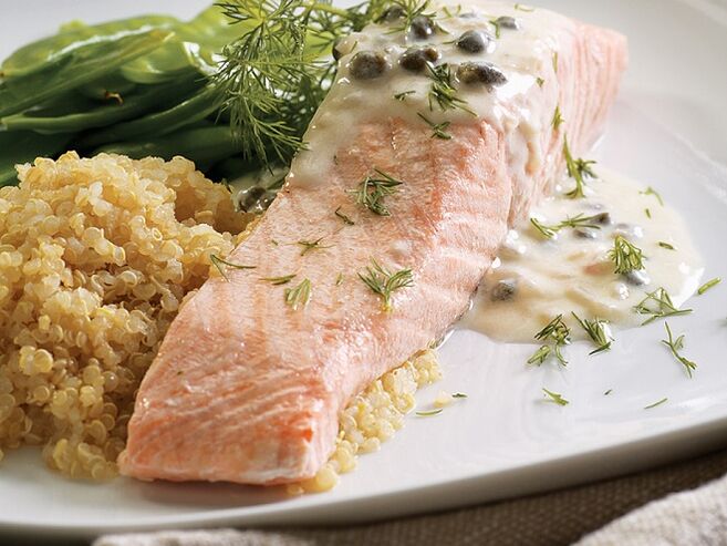 Platos de pescado para aumentar el tamaño de la seno