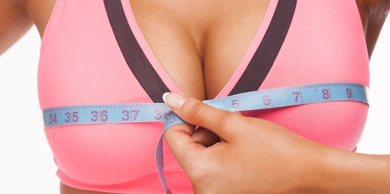 medir el tamaño de los senos después de la ampliación